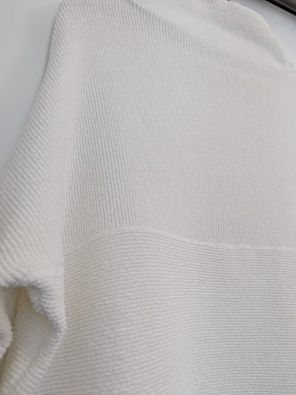 Free People White Cowl Neck Sweater Oversized Size S - Picture 9 of 10